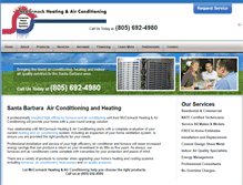 Tablet Screenshot of mccormackhvac.com